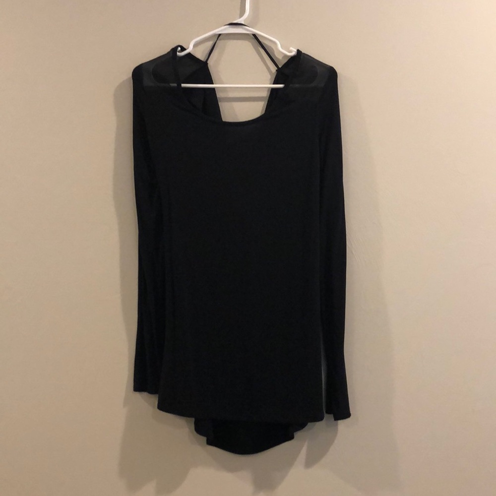 Cowl neck black shirt